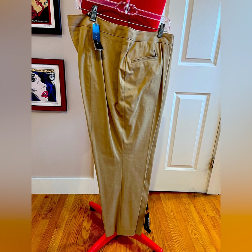 NWT Talbot Signature Trousers, 18WP, Khaki/brown color